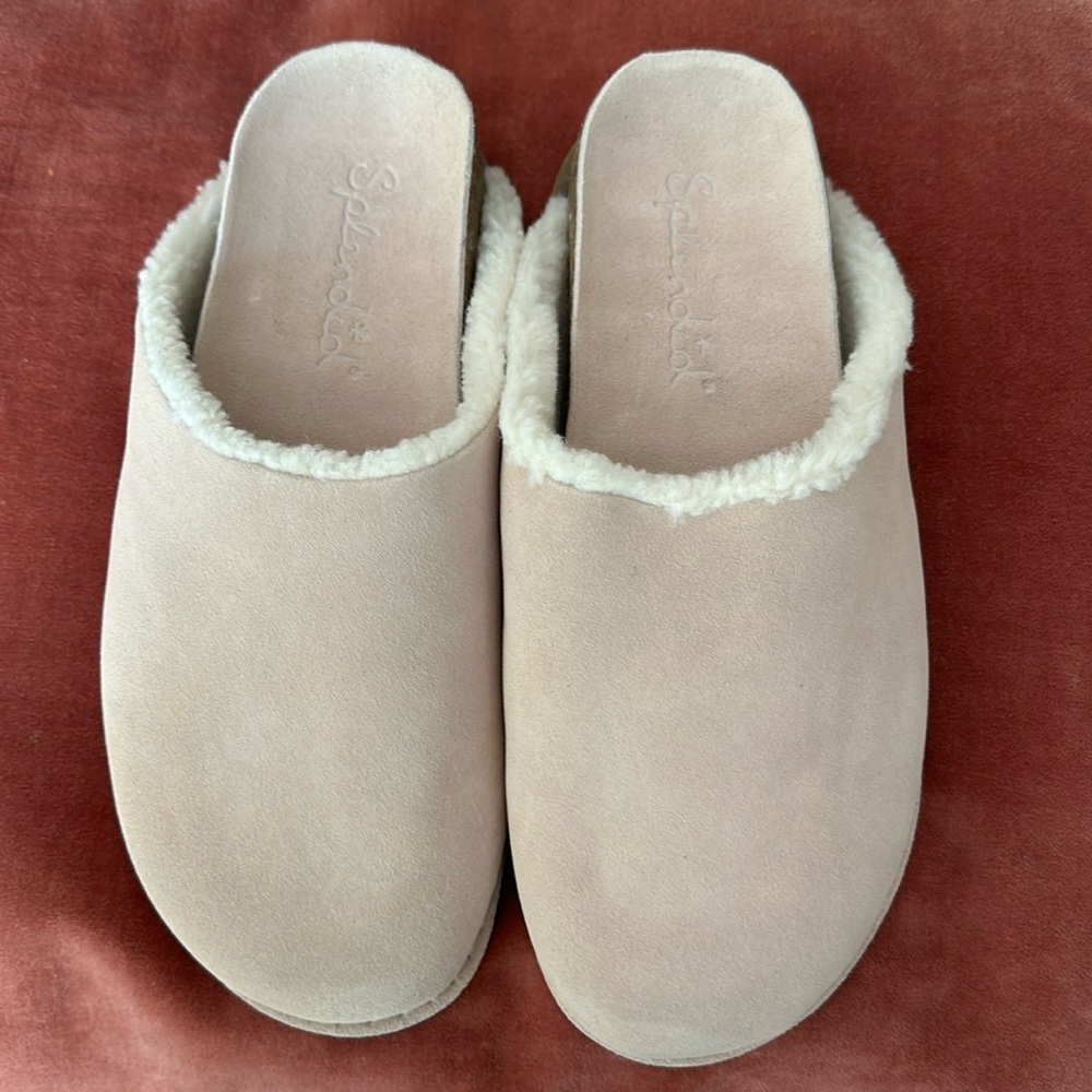 New Splendid Faux Fur Lined Slip on. Light Pink. Size 8.